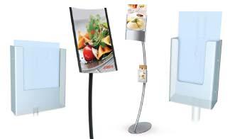 Eclipse Floor Pedestal Poster Sign Stands