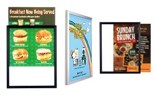 Euro Style Slide-In Sign Frames & Poster Display Frames