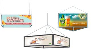 Lightweight Aluminum Ceiling Displays
