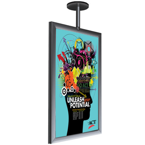 11" x 14" CEILING MOUNT POSTER DISPLAY SIGN - WITH MAGNETIC MOUNT