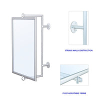 22 x 28 Lightweight Aluminum Swivel Sign Holder - Easy Change, Wall Mount Display Frame