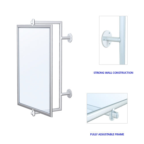 22 x 28 Lightweight Aluminum Swivel Sign Holder - Easy Change, Wall Mount Display Frame