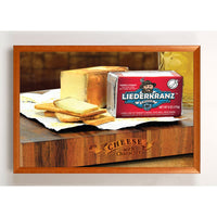 24" x 36" WOOD PICTURE FRAME in LANDSCAPE ORIENTATION (SHOWN IN HONEY MAPLE WOOD FINISH)