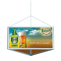 30 x 48 x 48 LIGHTWEIGHT ALUMINUM CEILING DISPLAYS - TRIANGULAR