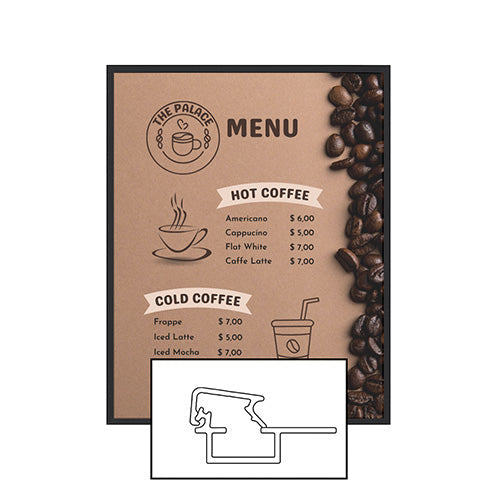 MINI 24x30 Poster Snap Frames (.60" Wide Frame Profile)