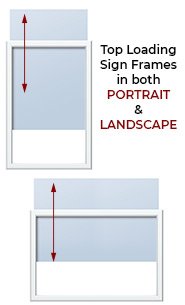 8.5x11 Pedestal Sign Holder with Round Base (Slide-In Design)