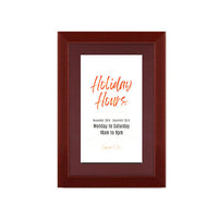 Wood 362 Poster Display SwingFrames 18x24 with Matboard