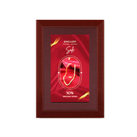 Wood 362 Poster Display SwingFrames 27x41 with Matboard