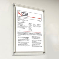 16 x 20 Sign Holder with Standoff Hardware