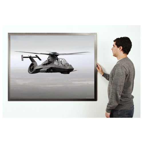 CARBON STEEL METAL PICTURE FRAME 8.5x11 (SHOWN in LANDSCAPE) (NOT to SCALE)
