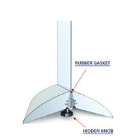 HIDDEN KNOB TIGHTENS / OPENS YOUR 36" WIDE POSTER BOARD