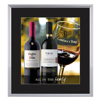 SLIDE IN POSTER FRAMES 12x18 WITH 3" WIDE MAT BOARD PROVIDE A TRADITIONAL PICTURE FRAME "LOOK", WITH EASY ACCESS TO CHANGE YOUR POSTERS