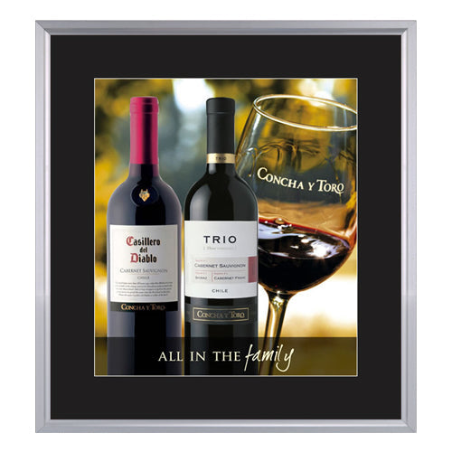 SLIDE IN POSTER FRAMES 20x24 WITH 3" WIDE MAT BOARD PROVIDE A TRADITIONAL PICTURE FRAME "LOOK", WITH EASY ACCESS TO CHANGE YOUR POSTERS
