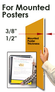 EXTRA DEEP 12 x 20 Poster Snap Frames (1 5/8" Profile for MOUNTED GRAPHICS)