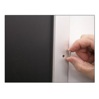 REMOVE SECURITY SCREWS FROM THE 84 x 96 FRAME PROFILE