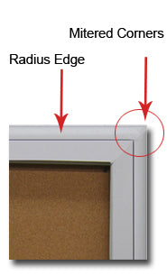 Extra Large Indoor Enclosed Poster Swing Cases with Lights (Radius Edge)
