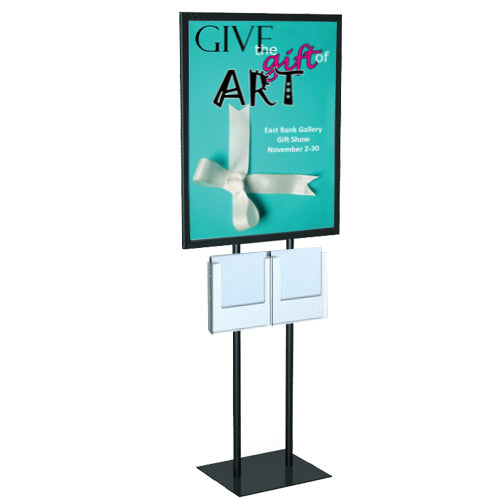 22 x 28 FRAME IN VERTICAL FROMAT WITH 4 CATALOG HOLDERS (SHOWN in BLACK)