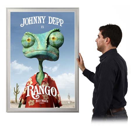 Movie Poster Frames 24x24 (Metal Poster Display Frame with Matboard)
