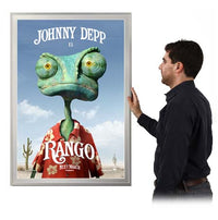Classic Movie Poster Frame 27x40 | Metal Poster Frame with Matboard + 7 Metal Finishes
