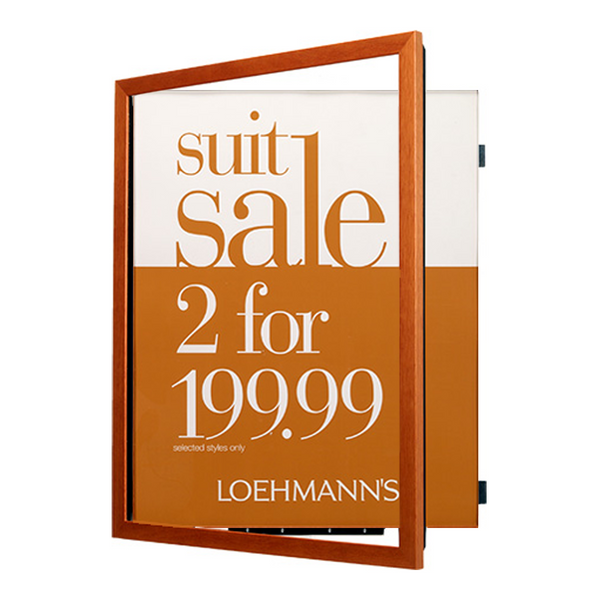 SwingFrame 16x20 Wood Frame Poster Display Frame with Elegant #361 Flat Face Profile, 10 Finishes