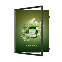 11x17 Poster Frame | Classic Metal SwingFrame Wide-Face Poster Display with 1-Inch-Wide Profile Swing Open, Quick Change