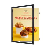 SwingFrame Wide-Face 18x24 Poster Frame Features Changeable, Swing Open Metal 1" Wide Frame Profile