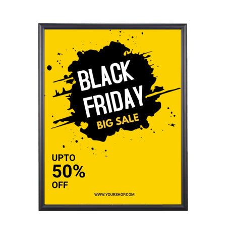 SwingFrame Wide-Face 18x24 Poster Frame Features Changeable, Swing Open Metal 1" Wide Frame Profile