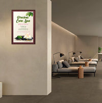 Swing Open, Quick Change SwingFrame Poster Display Frames with Elegant Wood #361 Profile and Matboard Border in 40+ Sizes