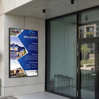 Extra Large Poster Snap Frame 40x50, with 1 1/4" Wide Metal Frame Profile | Quick Change