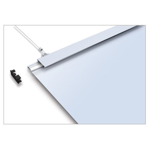 Hanging Ceiling Sign Frame 1" High Slender Line Rectangle Shaped Case Snap Poster Gripper Bars 24" Length
