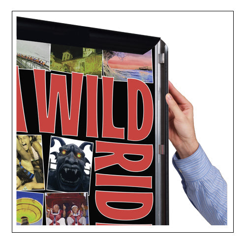 ALL 4 SIDES SNAP OPEN FOR QUICK CHANGE POSTERS 12 x 24