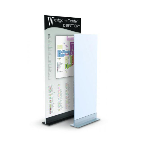 36" Wide T Mount Floorstand Base Display Holds Poster Boards 1/2" Thick
