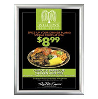 11x17 Snap Frame with Narrow .59" Wide Profile | Budget-Friendly Silver Frame with Mitered Corners