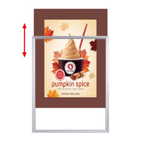 Designer Beveled Slide-In Picture Sign Frames for Posters 24x36 | 3" Wide Matboard