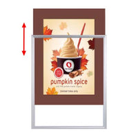 Designer Beveled Slide-In Picture Sign Frames for Posters 8.5x11 | 3" Wide Matboard