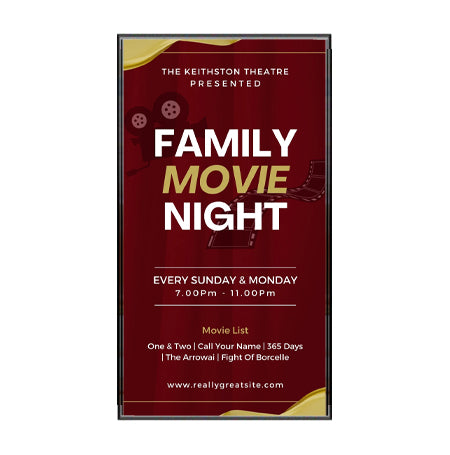 Extra Large 24x96 Frame Beveled Slide-in Poster Frame - Top or Side Loading, Quick Changeable Aluminum Profile