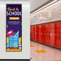 Extra Large 24x96 Frame Beveled Slide-in Poster Frame - Top or Side Loading, Quick Changeable Aluminum Profile
