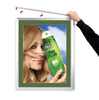 Designer Euro Style Slide In Picture Frame for Posters 20x20 + 2" Wide Matboard