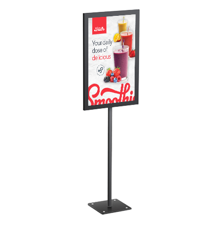 7 x 11 Countertop Pedestal Display | Sturdy, Lightweight, 2-Sided Frame, Steel Display - Fixed Height Stand