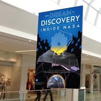 36 x 48 SEG Ceiling Mount Displays | Tension Fabric Displays are available in Single Sided or Double Sided Models as well as Portrait or Landscape Orientation