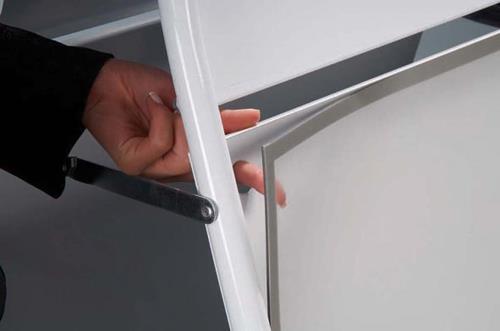 Finger Hole makes 22x28 poster changes easy