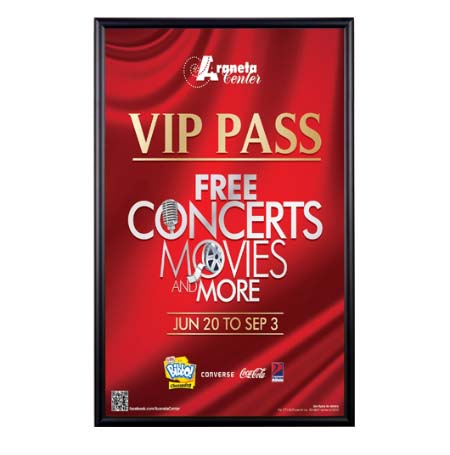 22x28 Metal Picture Frame with Wide-Face Poster Display Frame in Four Finishes + Custom Sizes