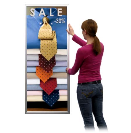 27x39-Poster Snap Frames (1 5/8" Wide Profile) for MOUNTED GRAPHICS