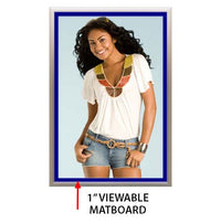 Designer Snap Frames for Posters 14x22  (1" Wide Matboard)