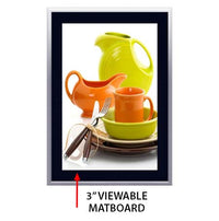 Designer Snap Frames for Posters 10x20 (3" Wide Matboard)