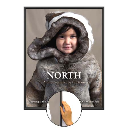 SwingSnap Front Loading Poster Snap Frames | .60 Mini Frame Profile 35+ Snap Frame Sizes and Custom