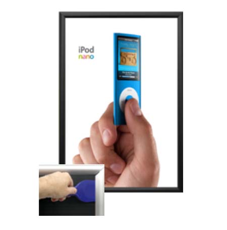 EXTRA DEEP 27 x 40 Poster Snap Frames (1 1/4" Security Profile for MOUNTED GRAPHICS)