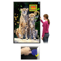 EXTRA-LARGE Poster Snap Frames 48 x 96 (1 1/4" Security Profile MOUNTED GRAPHICS)