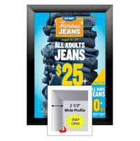 SwingSnaps Snap Open Poster Frame 16x16 (2 1/2" Wide Edge Profile)